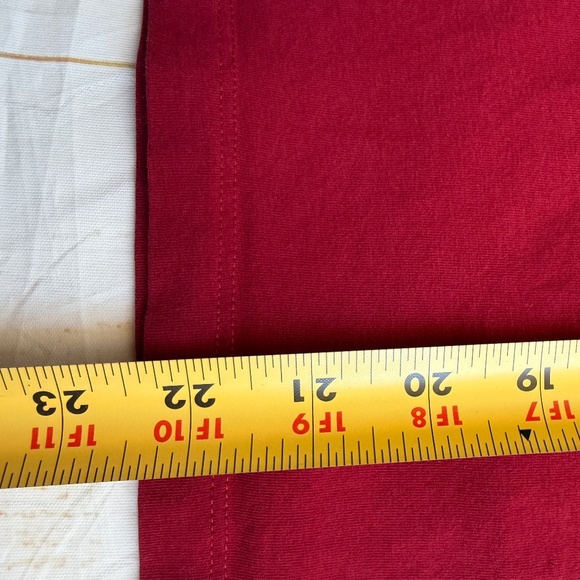 Burberry Red Top with Plaid Cuffs - Picture 6 of 11